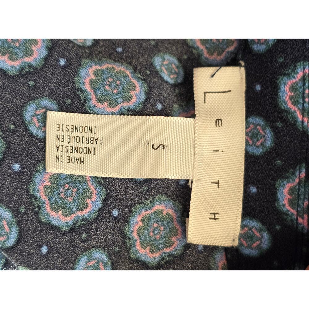Leith Jumpsuit size small Navy Blue Medallion wide leg - Picture 5 of 9